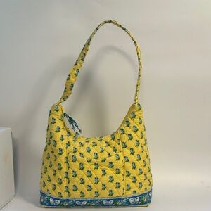 Vera Bradley Mandy Bag Provençal Yellow/Blue Floral/Butterfly Retired Pattern